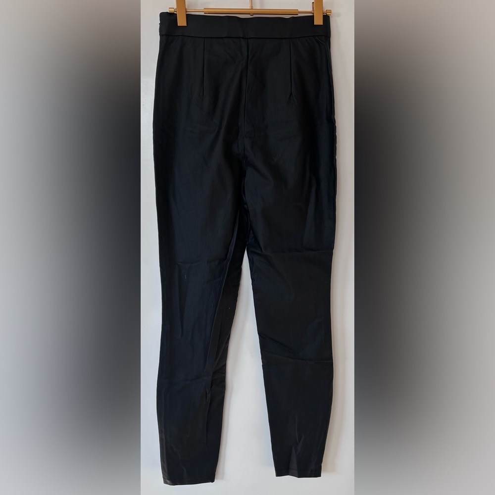 NA-KD| NEW Black Straight Leg Matte Faux Leather Pants w/Pockets NWT SZ EU36/6 - Picture 4 of 6